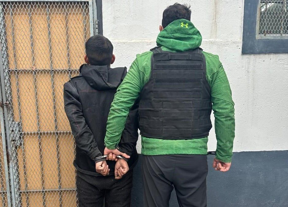 El Brasita, detenido como presunto autor del homicidio de Mirta Dominga Alaniz. /Gentileza Ministerio de Seguridad.