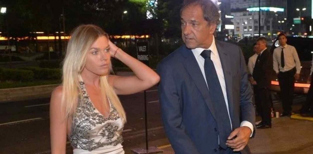 Gisela Berger junto a Daniel Scioli (La Voz/Archivo).