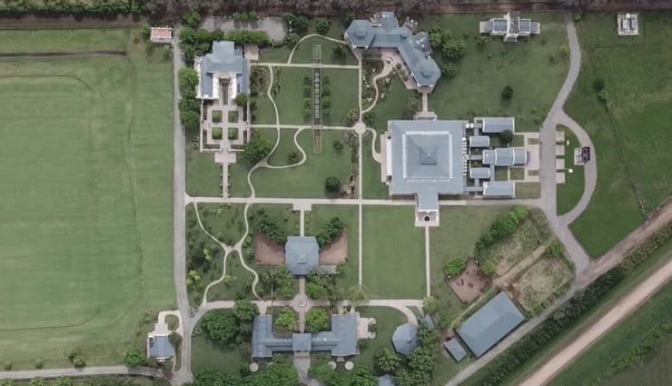 Vista aérea de El Dock, en Exaltación de la Cruz