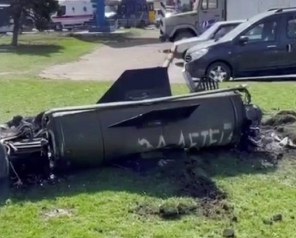 El misil que envió Rusia a la estación de tren de Kramatorsk (Ucrania) decía "Por nuestros niños". (AP)