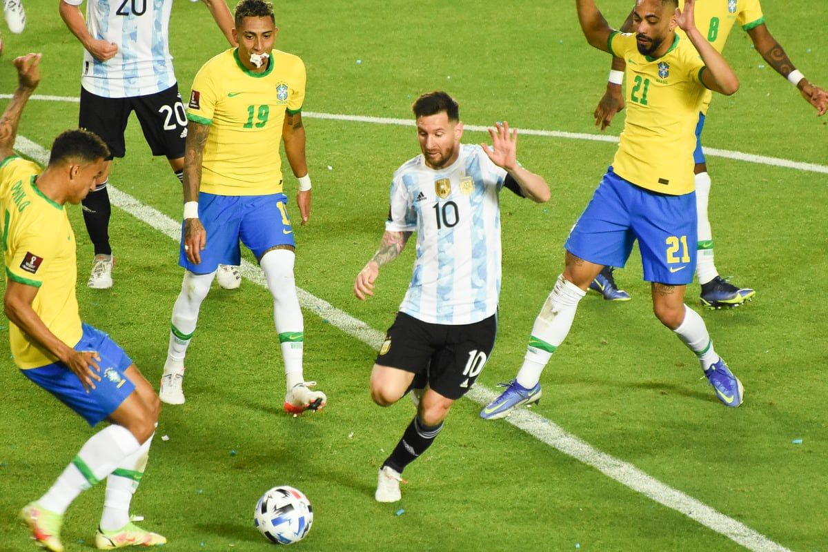 Eliminatorias Qatar 2022, Argentina Vs Brasil, Estadio San Juan Del Bicentenario.  Foto: Mariana Villa