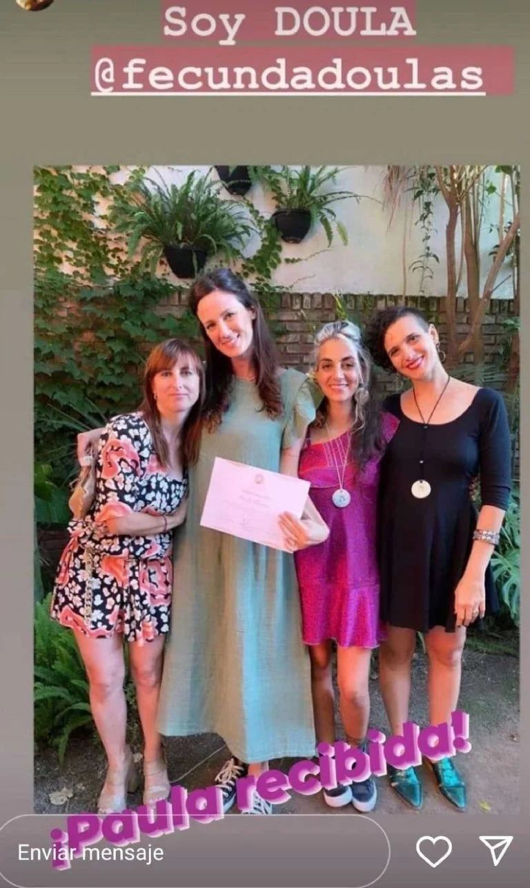 Paula Chaves se recibió de doula