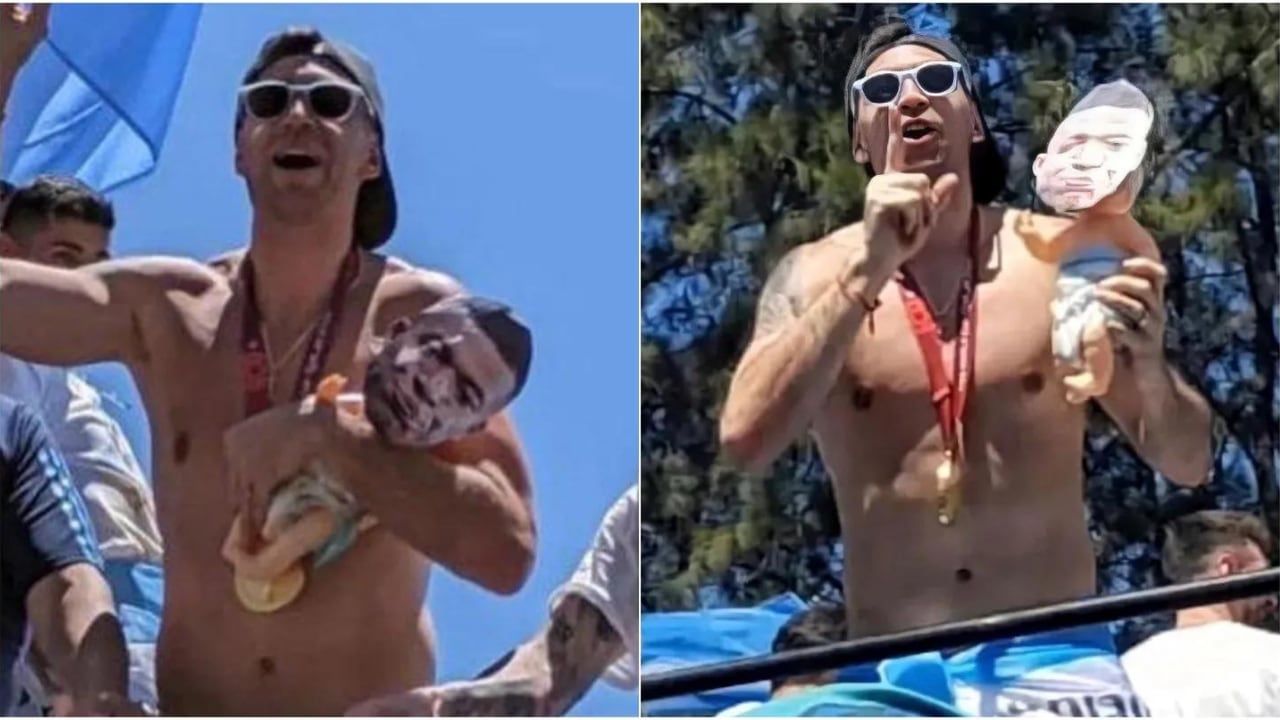 La foto del arquero argentino que levantó polémica.