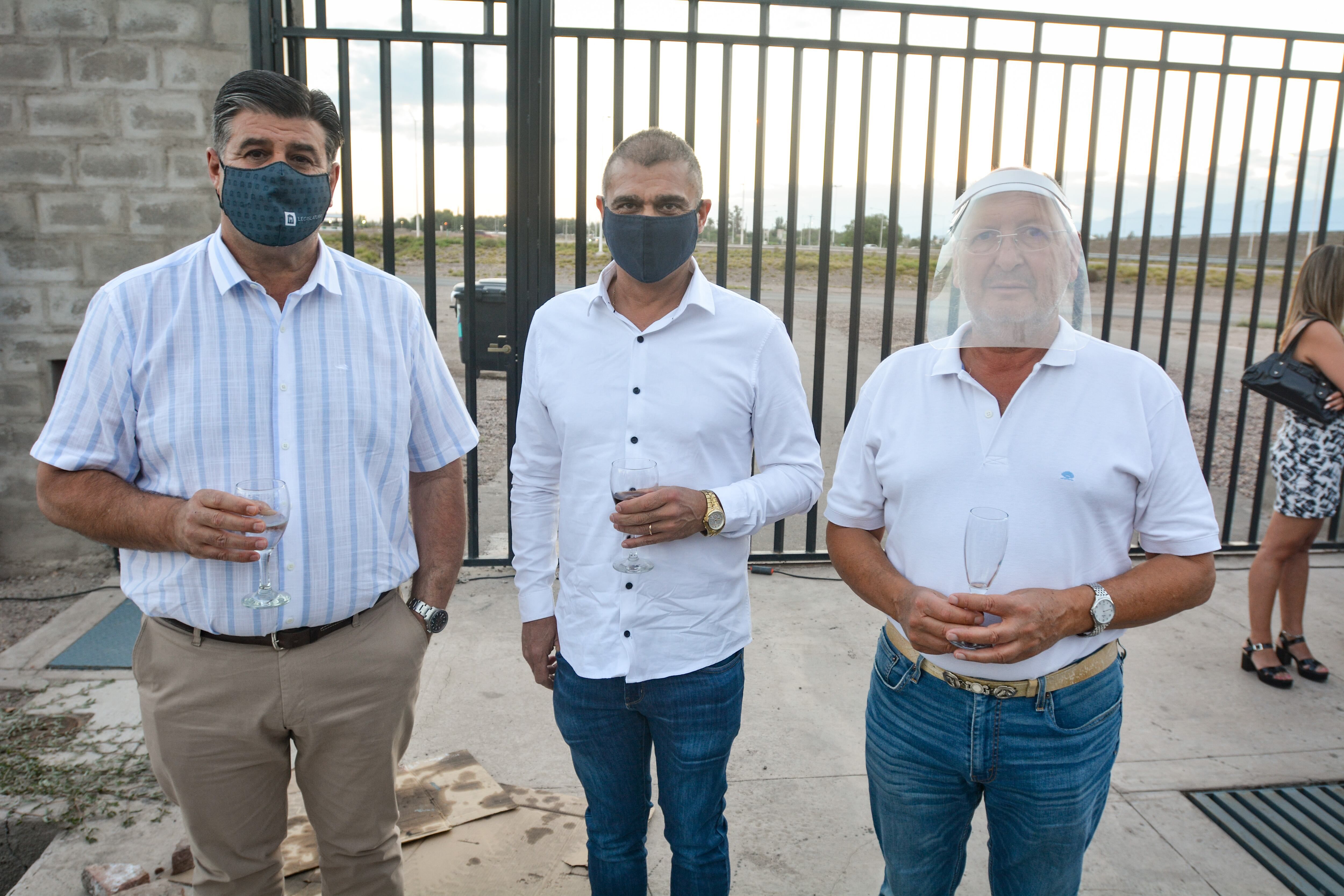 En la foto: Mario Abed, Juan Carlos Videla y Marcelino Iglesias -