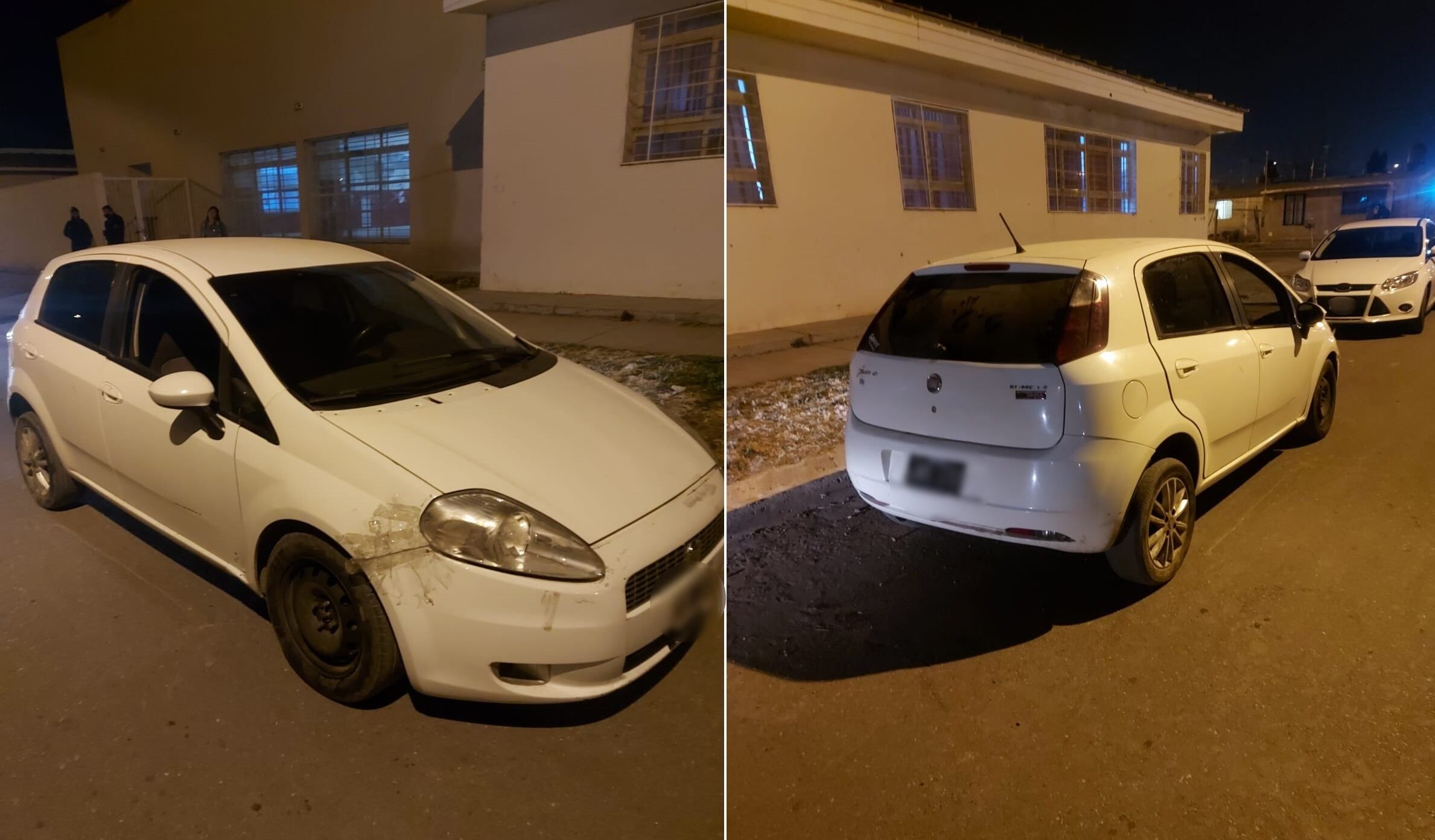 El auto en el que se movilizaron los falsos policías en Maipú -