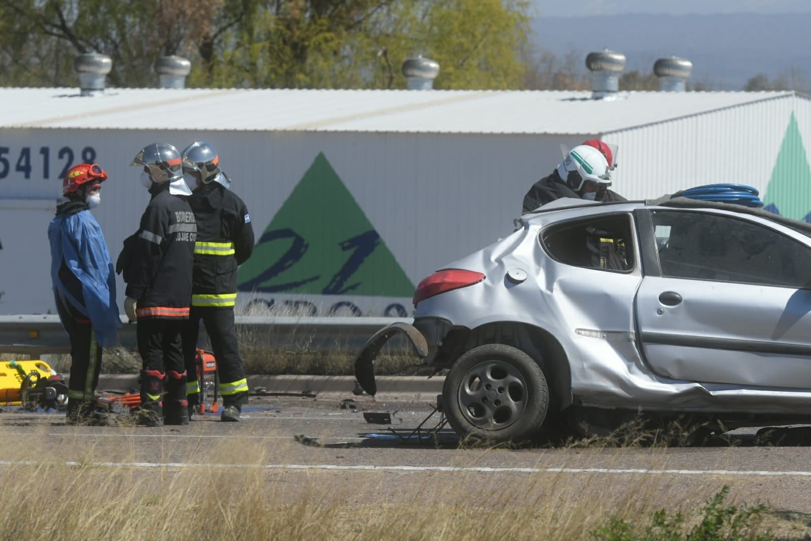 Choque fatal en Luján. Ignacio Blanco / Los Andes