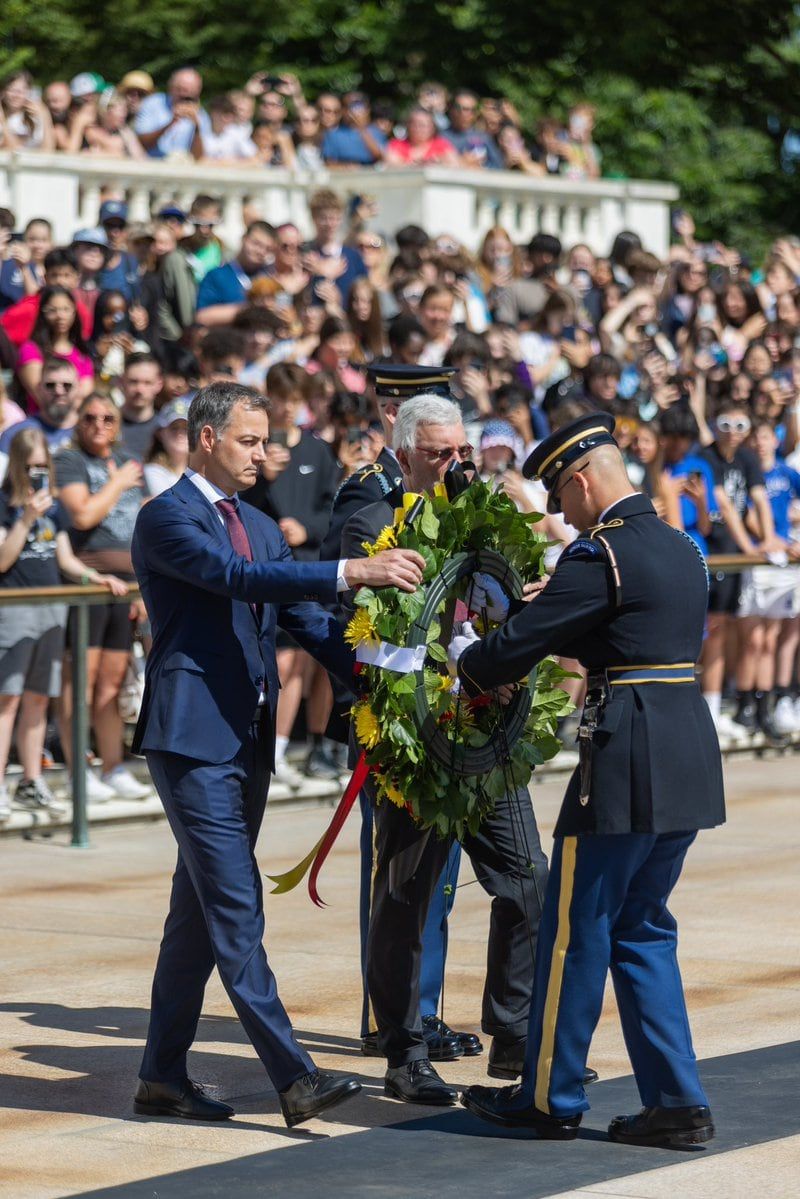 Alexander De Croo en un acto local. Foto: X / @alexanderdecroo