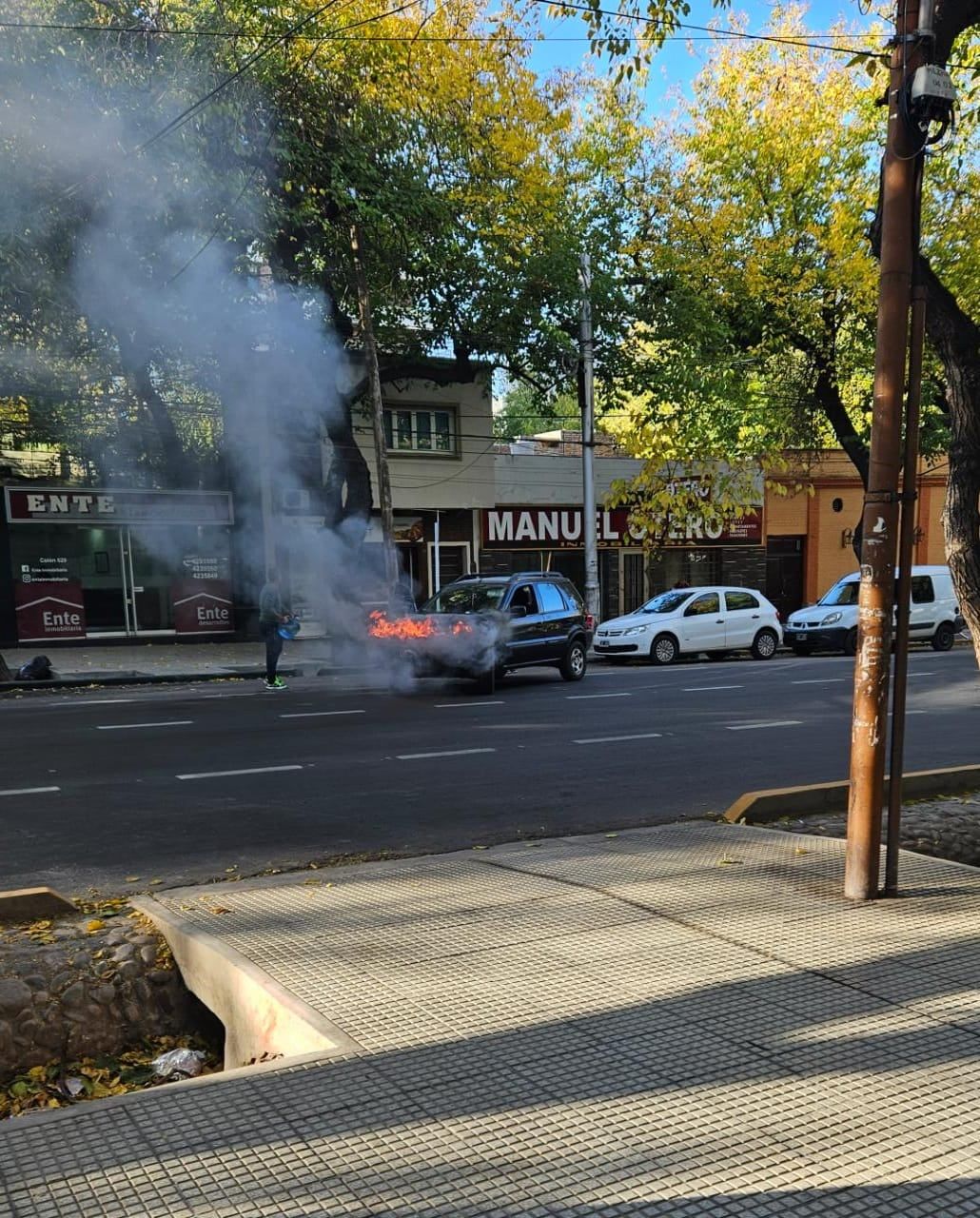 Ocurrió en calle Colón entre 25 de Mayo y Perú - Foto Gentileza