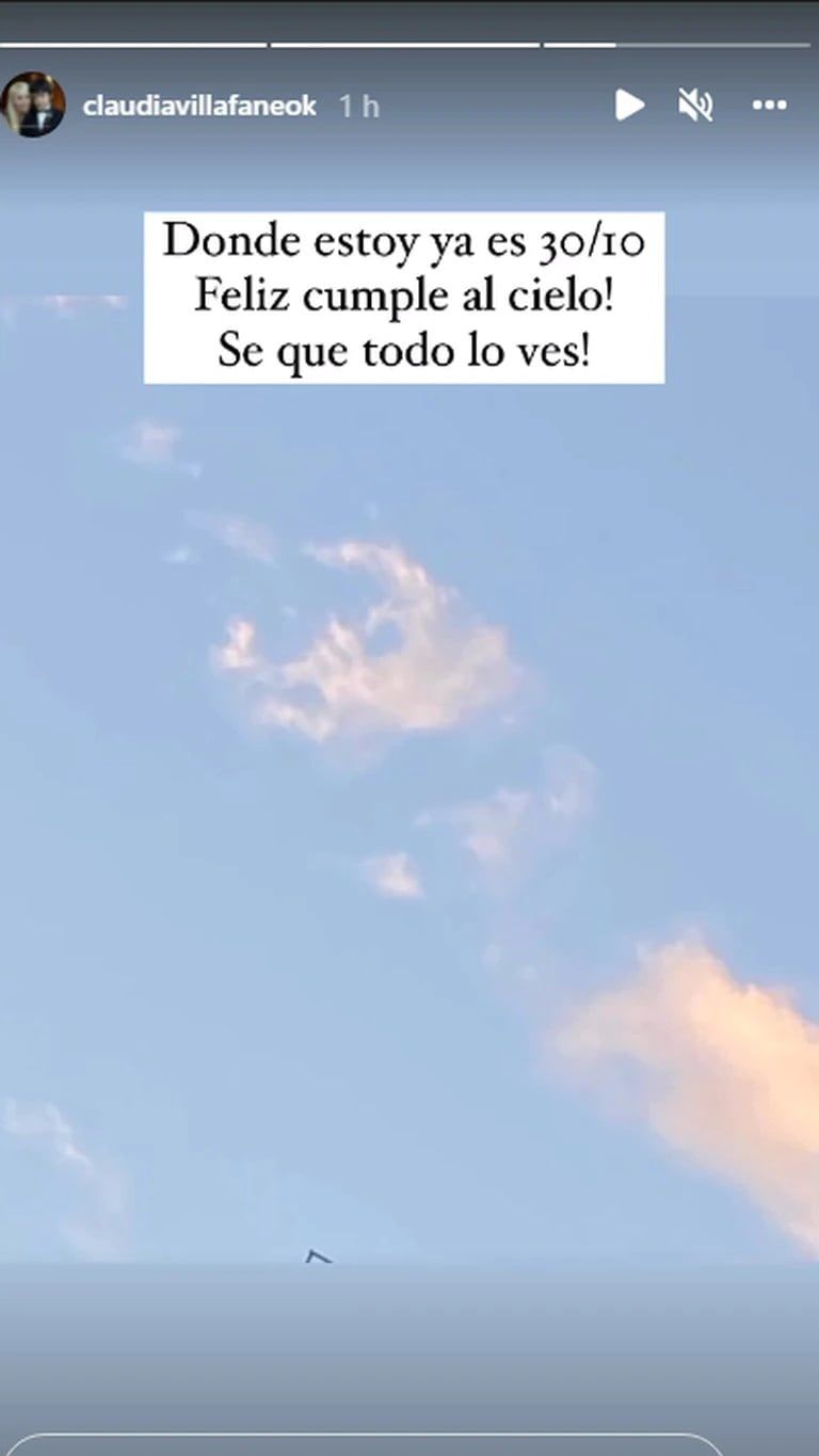 Claudia Villafañe recordó a Maradona en su cumpleaños.