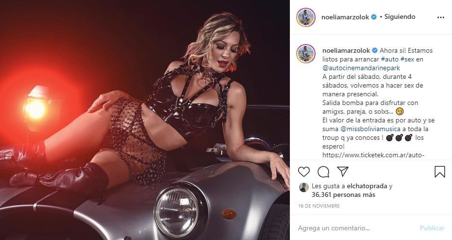 Noelia Marzol en redes