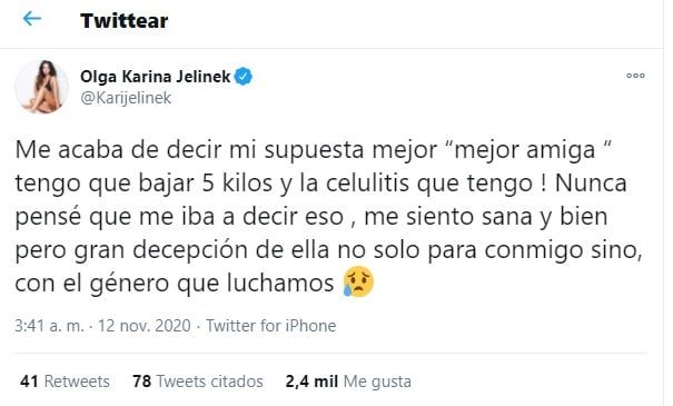 Karina jelinek en redes