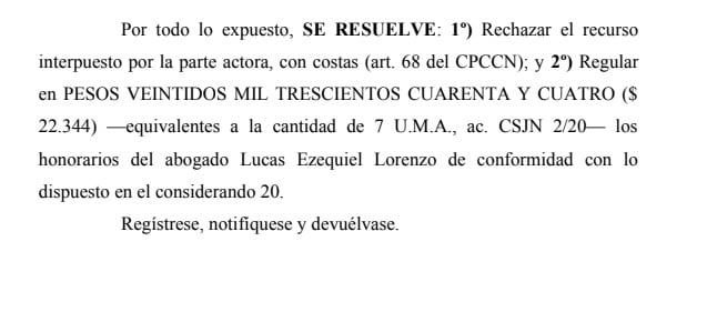 Inhabilitación a Ana Rosenfeld