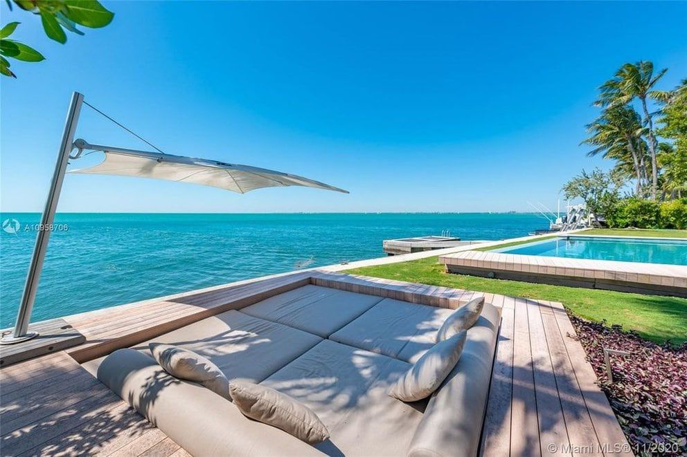 Messi de vacaciones: una de las vistas y lugares de descansos de la imponente mansión.