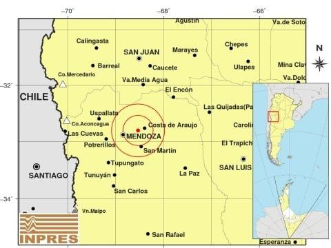 Epicentro del sismo de 2.7 registrado a las 6.52 -