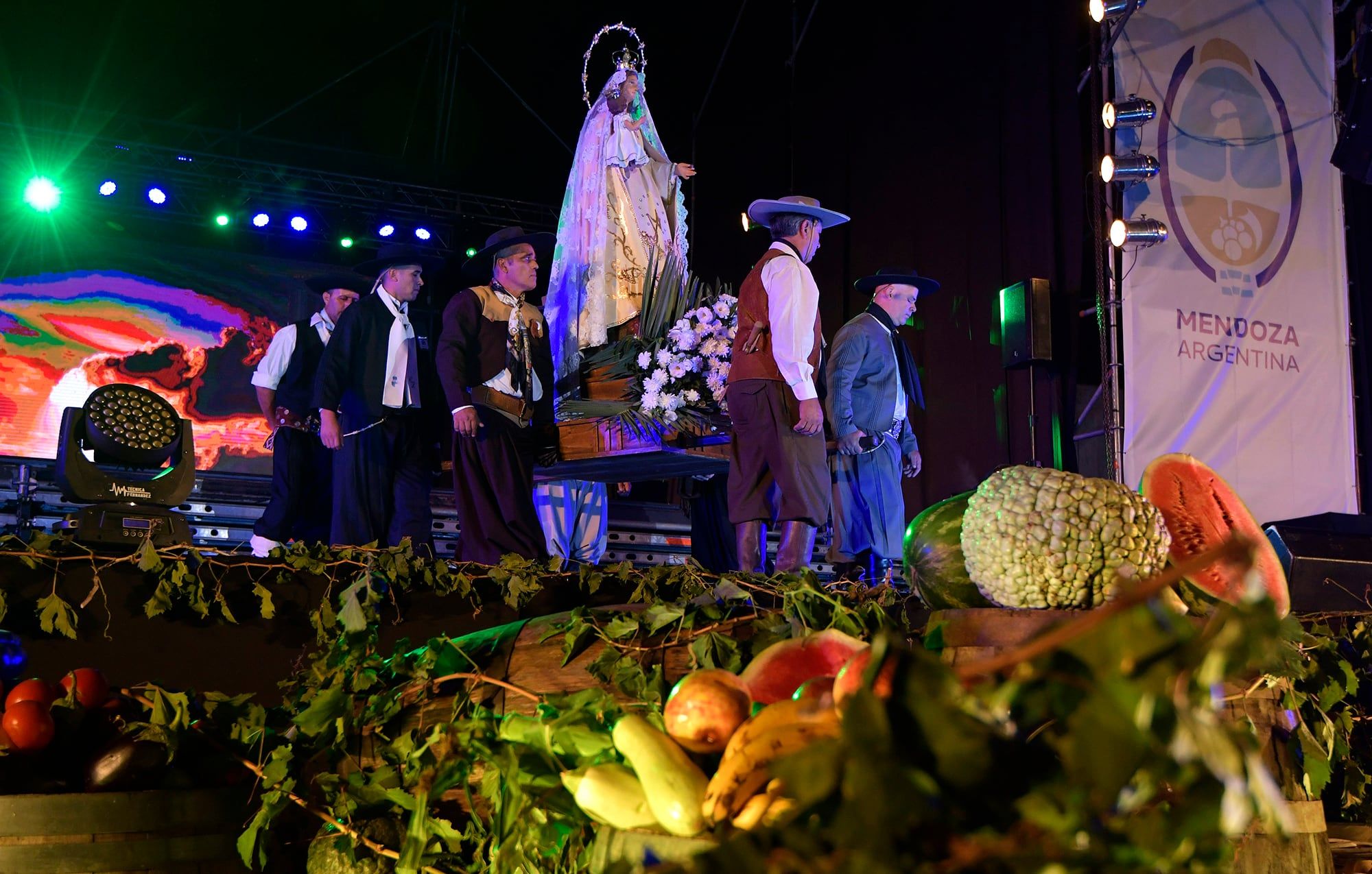 La Bendición de los Frutos 2024 se realizó en el marco de la Semana Federal en el predio de la Virgen. Archivo / Los Andes