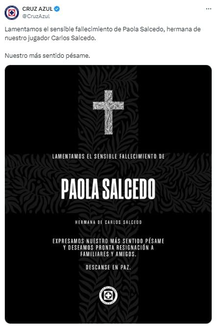 El comunicado del club Cruz Azul - X