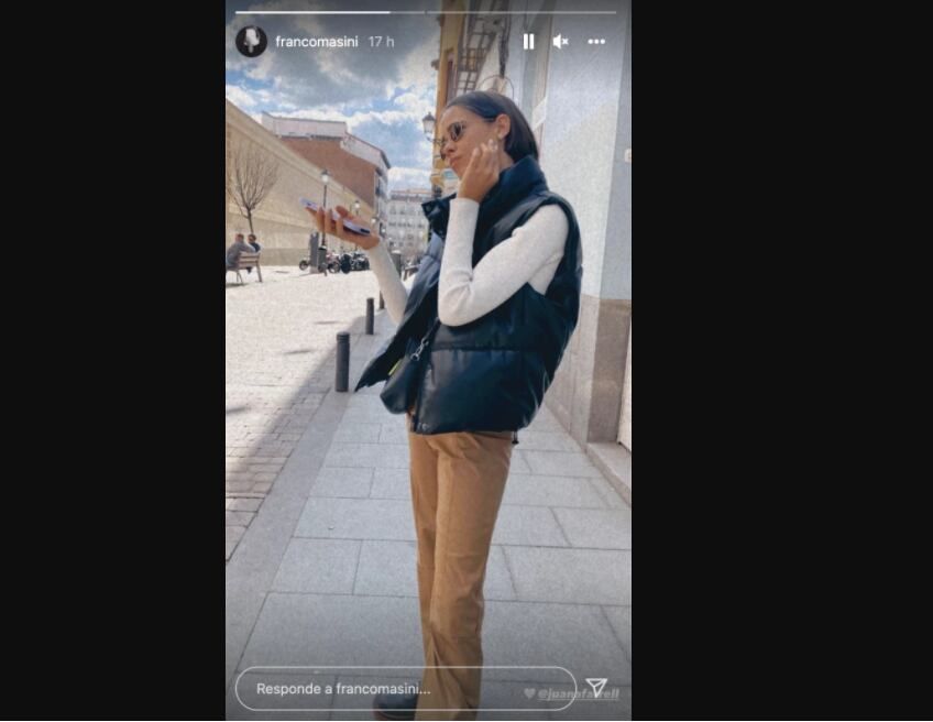 Franco Masini compartió una foto de su novia Juana, rompiendo con los rumores.