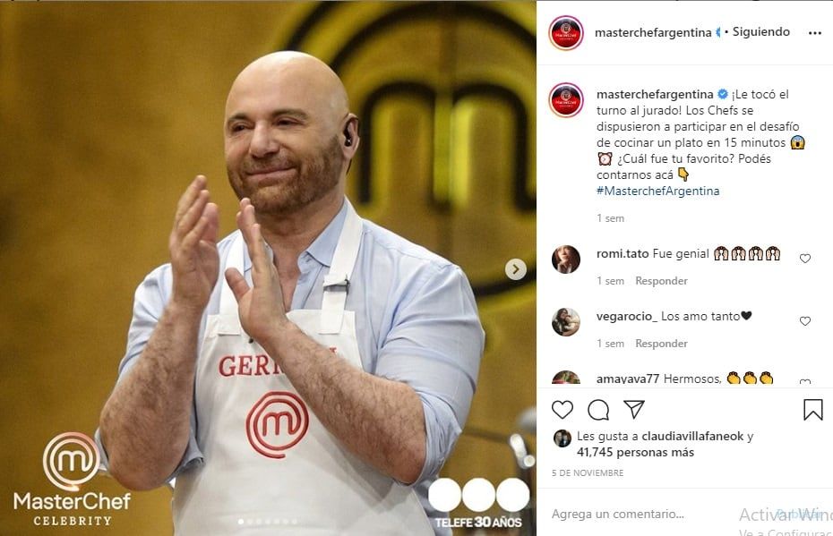 Germán Martitegui en redes