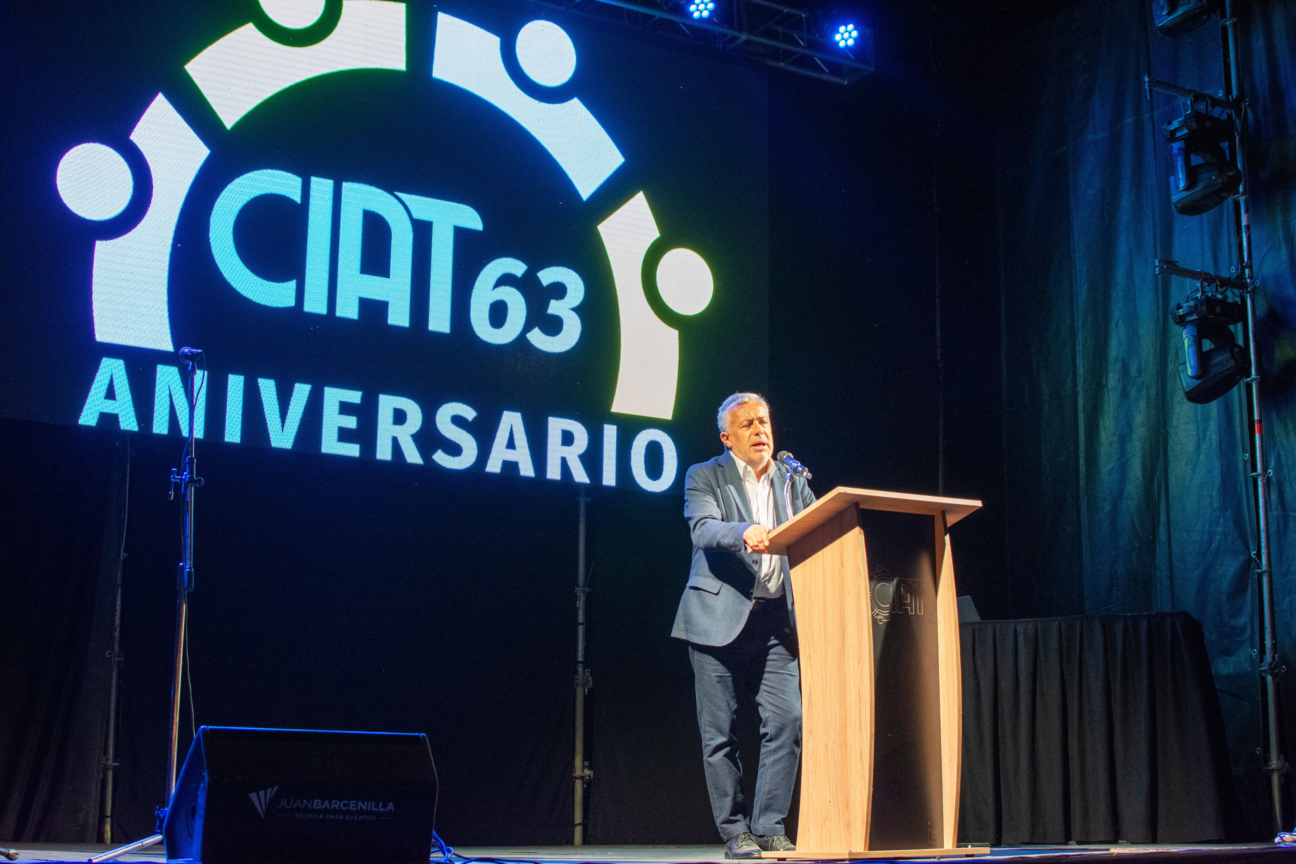 Alfredo Cornejo en el aniversario de CIAT. Gentileza