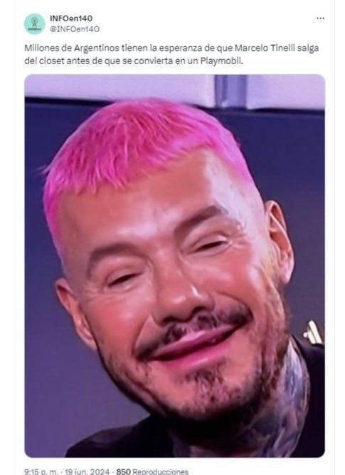 Los usuarios de las redes no perdonaron el cambio de look del conductor y los memes estuvieron a la orden del día.