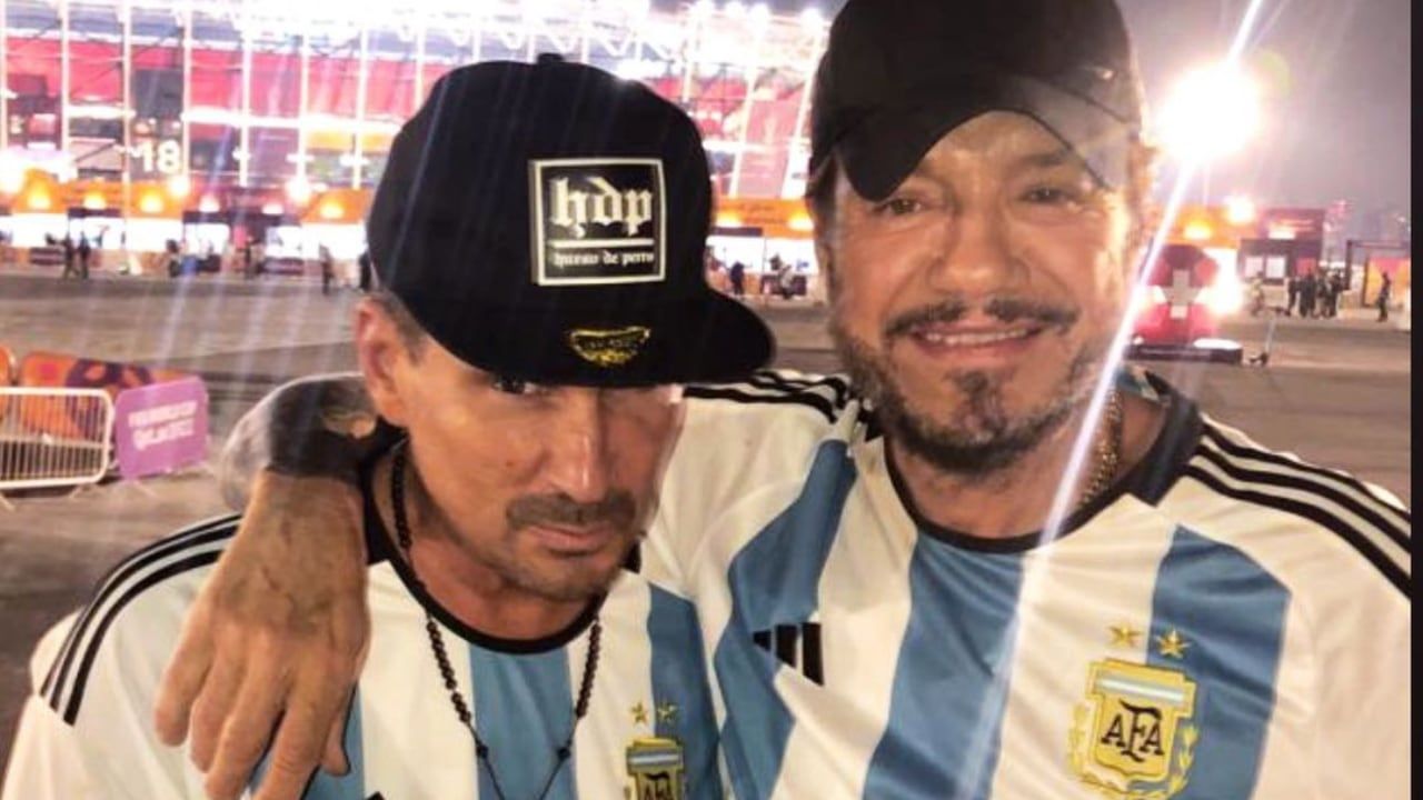 Marcelo Tinelli junto a su primo Luciano en Qatar / Instagram