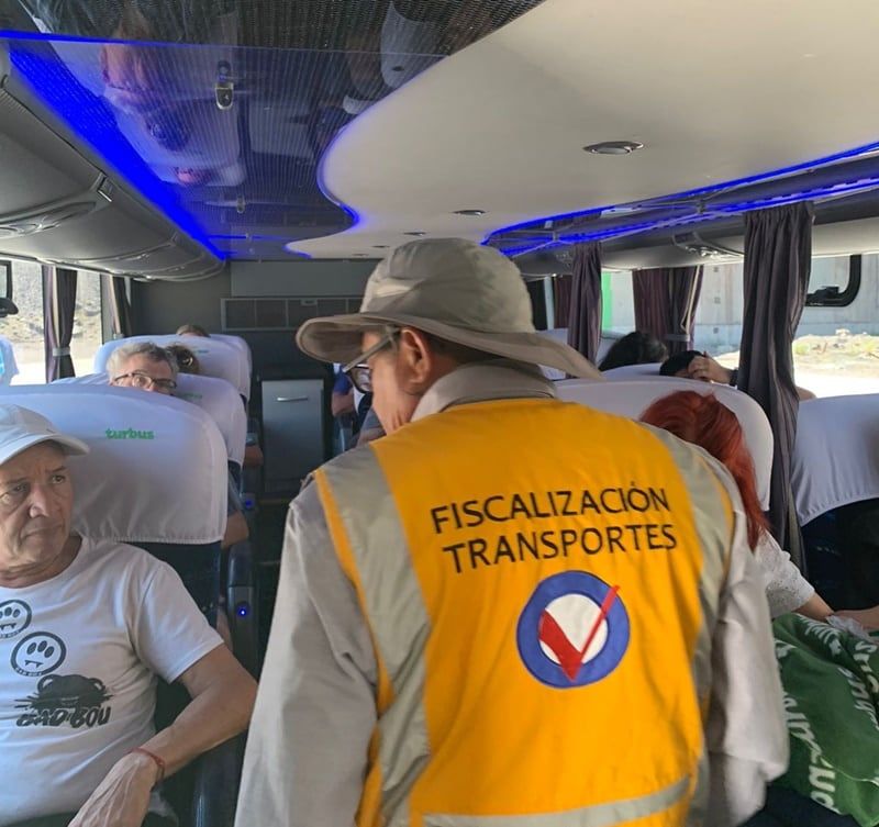 Control vial realizado durante el operativo en Chile. Gentileza Losandesonline.