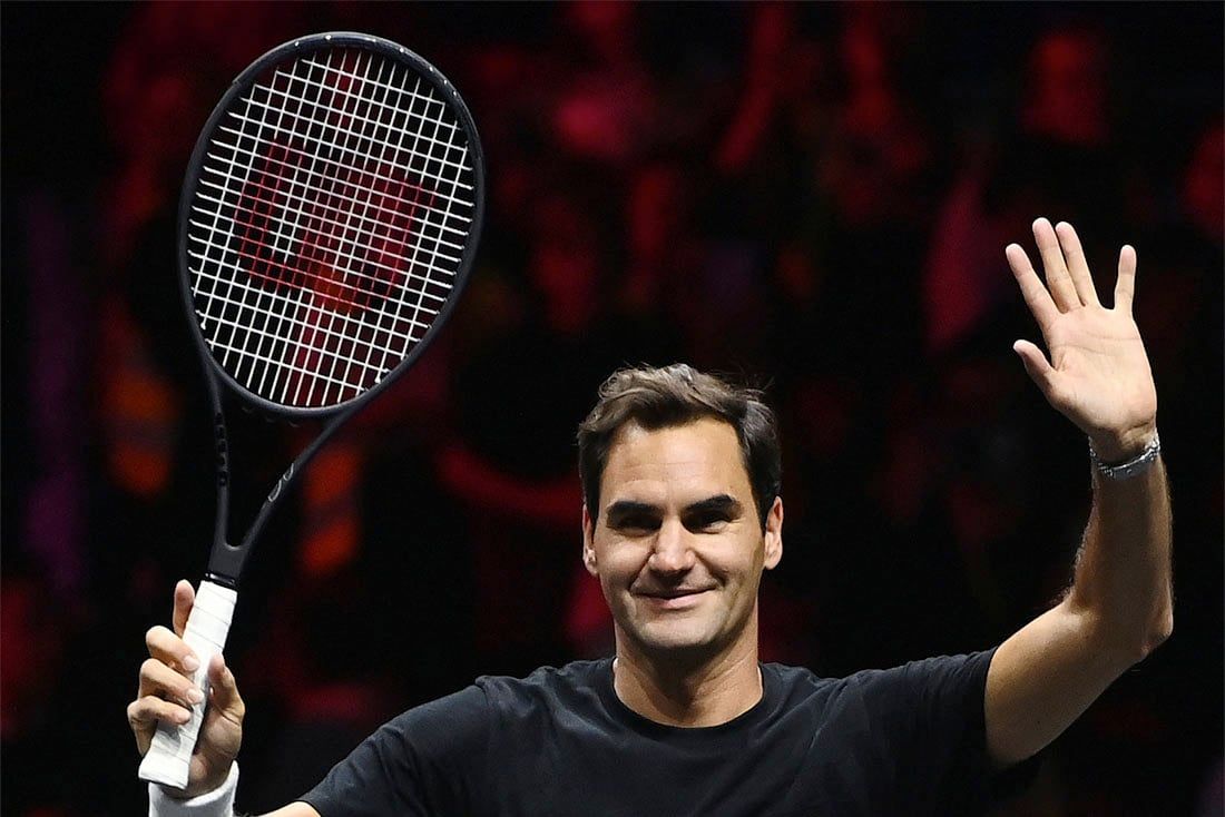 Federer: “Elijan el partido que elijan, den lo mejor. Vayan por sus tiros. Jueguen libremente". (Tenis, Reino Unido, Londres) EFE/EPA/ANDY RAIN
