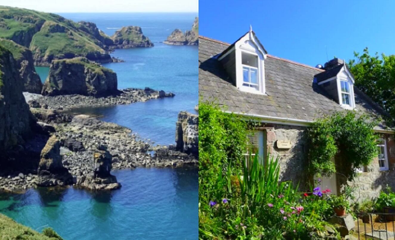 La isla de Sark está ubicada en el Canal de la Mancha. Hay que tramitar visa. /