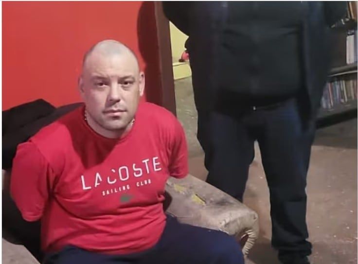 La apariencia de Ezequiel Guazzora al momento de la detención.