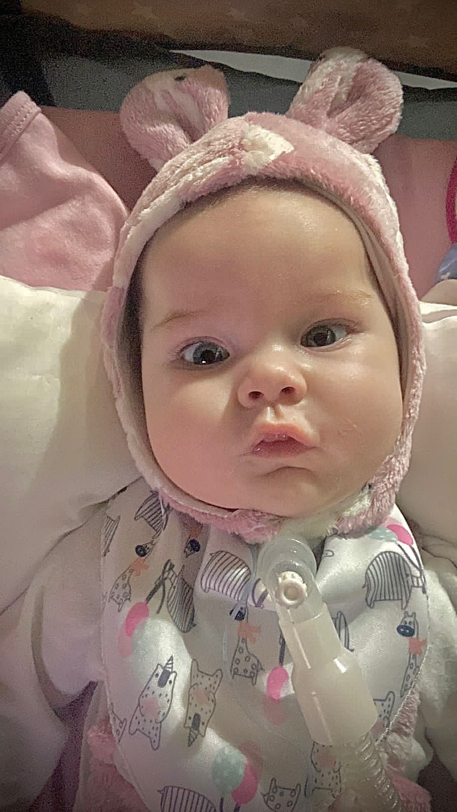 Tiene 10 meses, nació con una enfermedad rara y espera que la obra social pague el tratamiento tras sentencia judicial. Foto: Gentileza Yanina Bressa