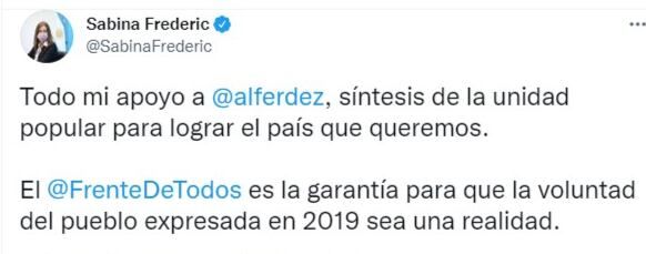 Funcionarios y dirigentes manifestaron el apoyo a Alberto Fernández.