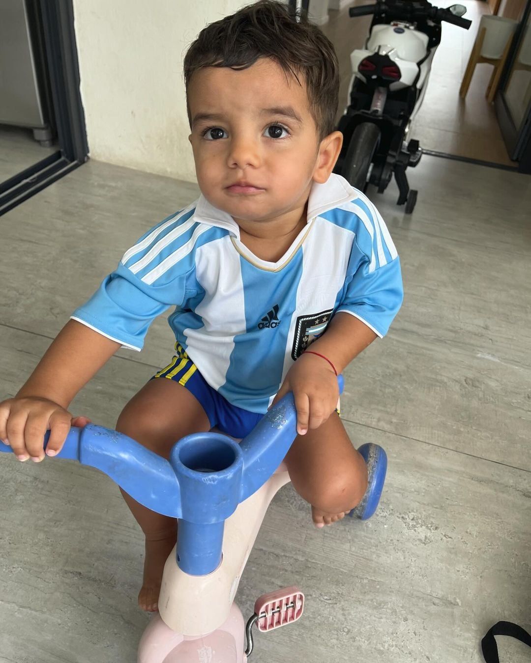 Luca, el hijo más chico de Eliana Guercio