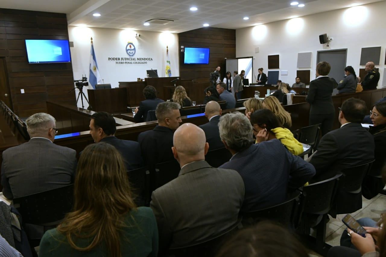 Un juicio en la sala 15 del Polo Judicial. / Orlando Pelichotti, Los Andes.
