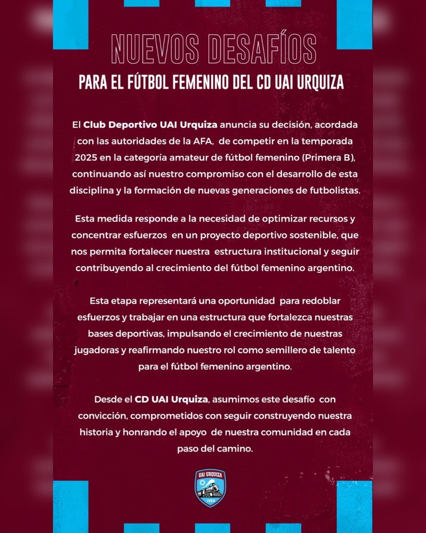 El comunicado de La UAI Urquiza