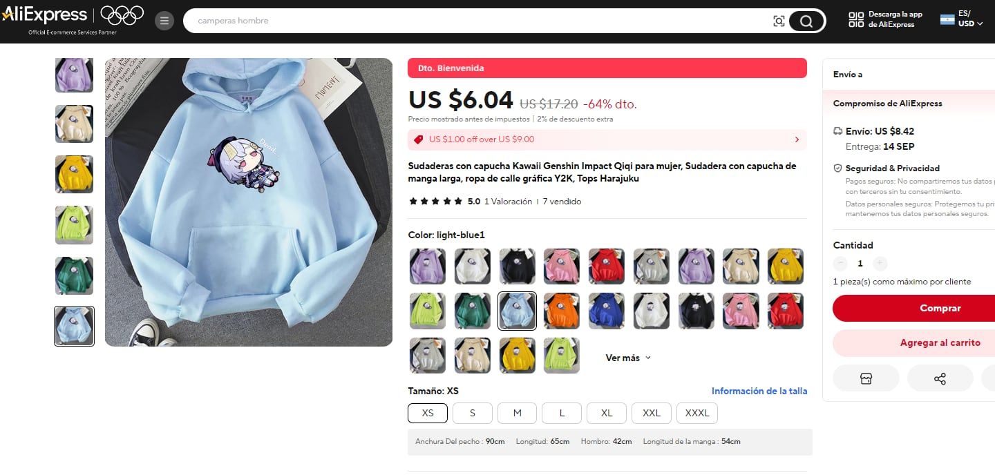 Distintas opciones de buzo para comprar a China