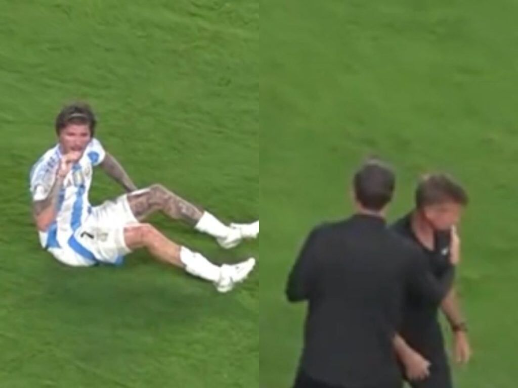 Rodrigo De Paul tuvo un cruce con el entrenador de Canadá: "Hablás mucho".