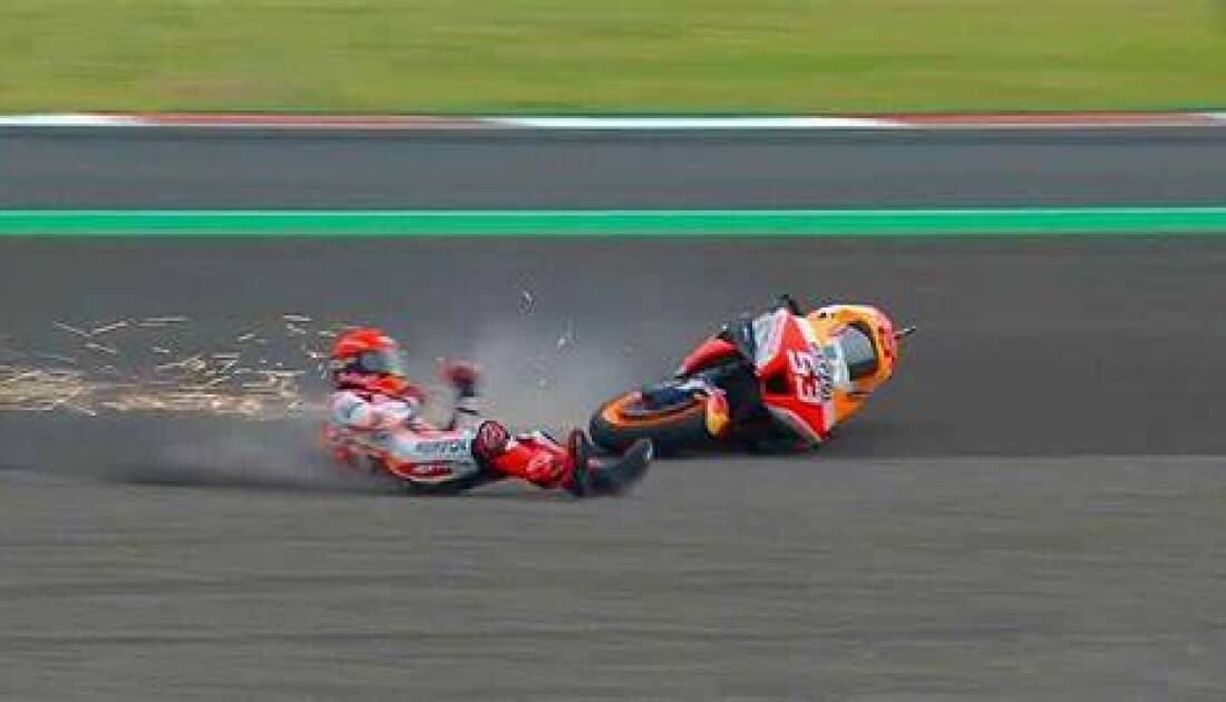 MotoGP: Márquez con problemas de visión tras el accidente de Indonesia