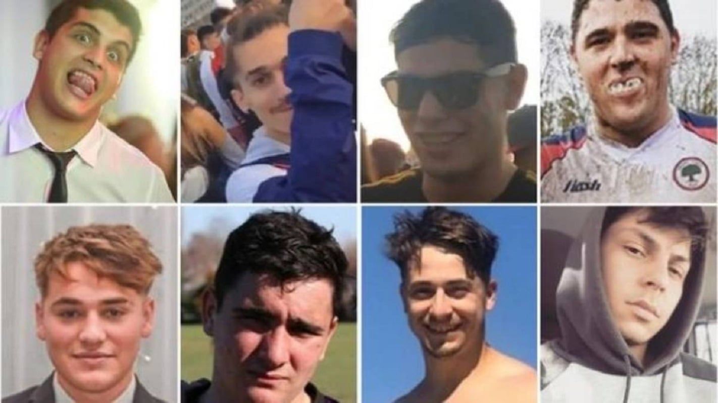 Los ocho rugbiers detenidos por el asesinato de Fernando Báez Sosa, ocurrido en enero de 2020 en Villa Gesell / Archivo