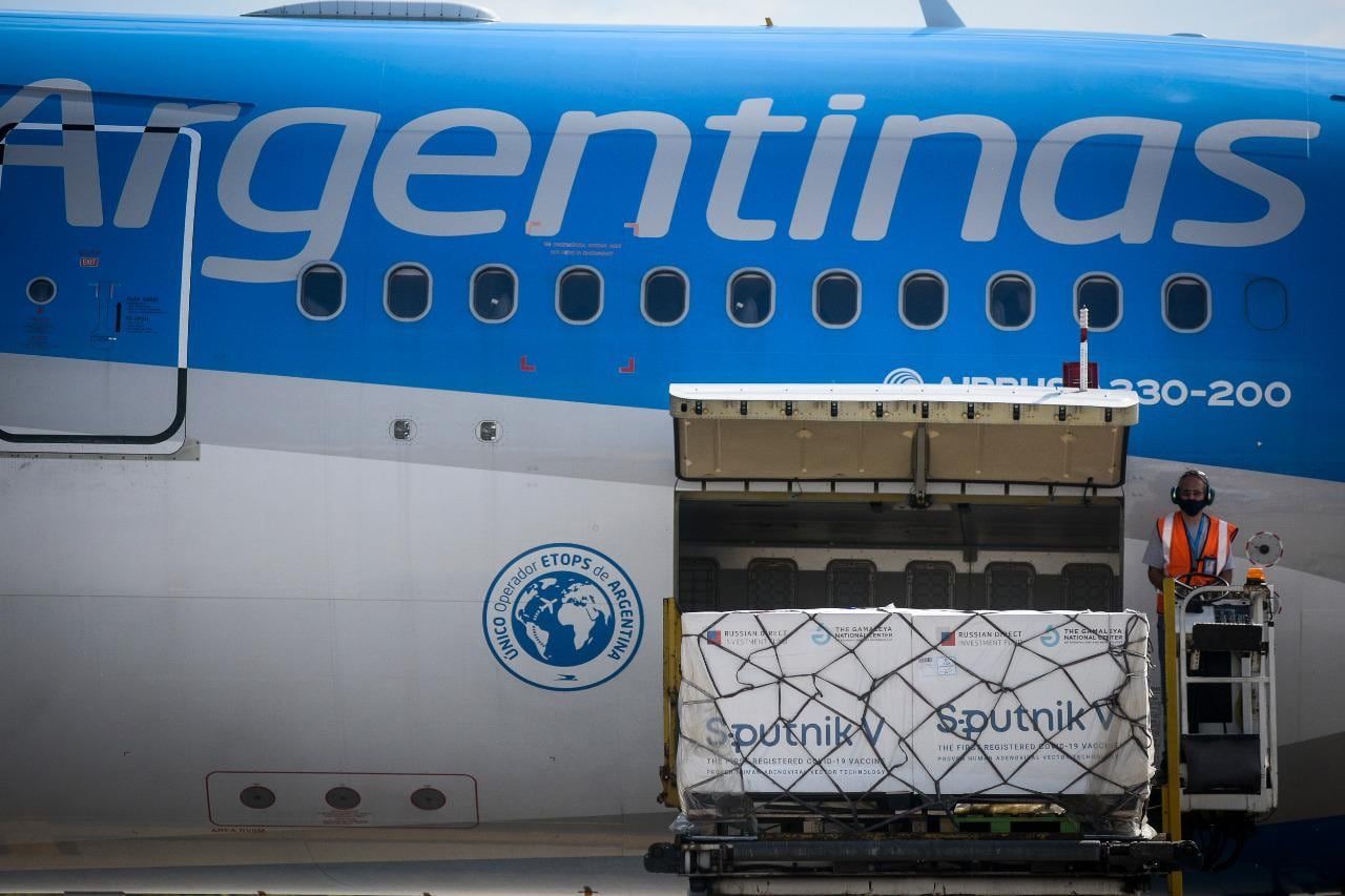 Se trata del vuelo número 23 de Aerolíneas Argentinas -