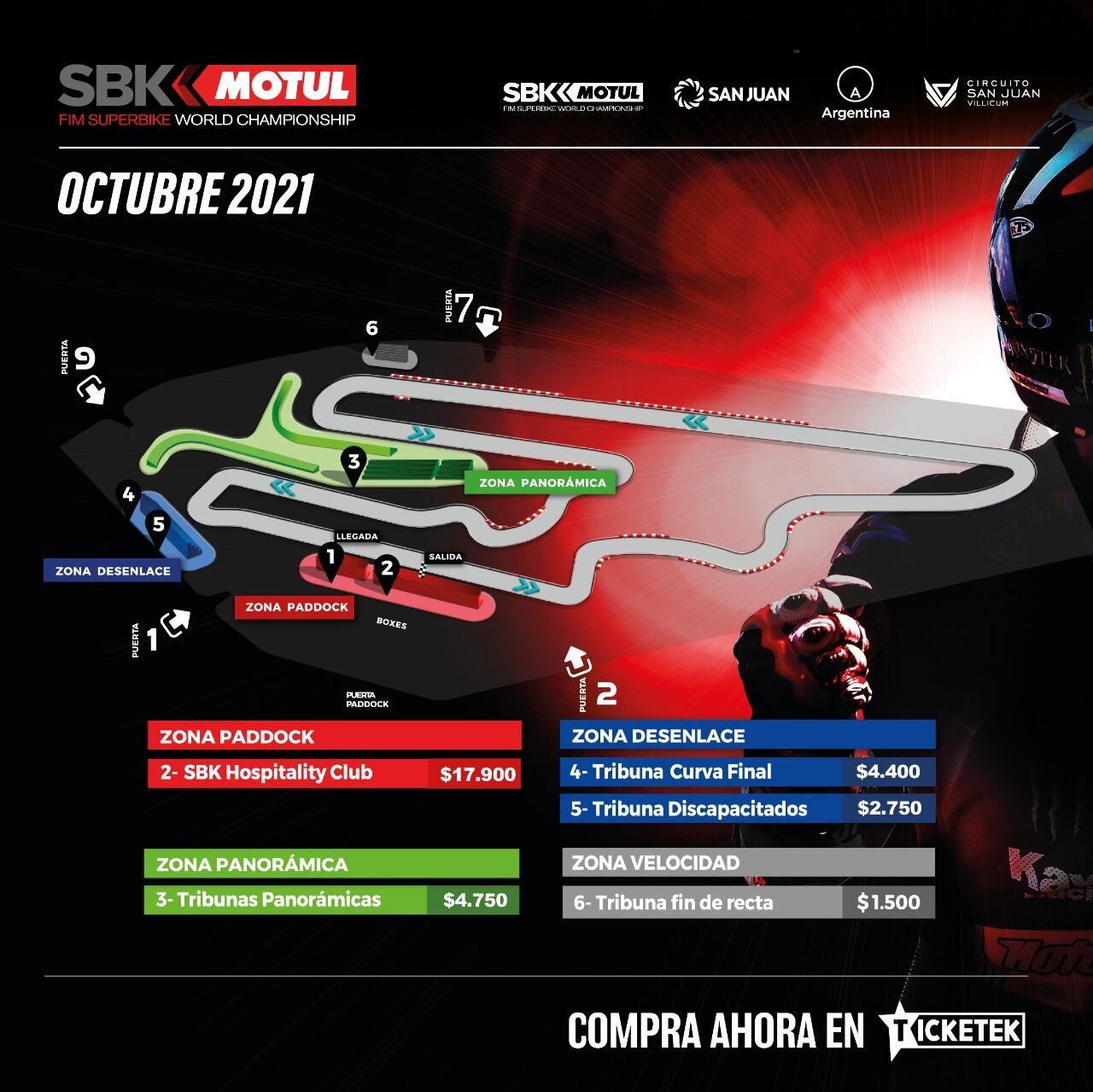 Entradas WorldSBK