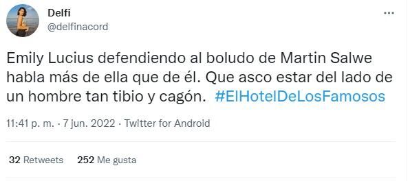 Emily y Martín viven una historia de amor desde que ingresó la influencer