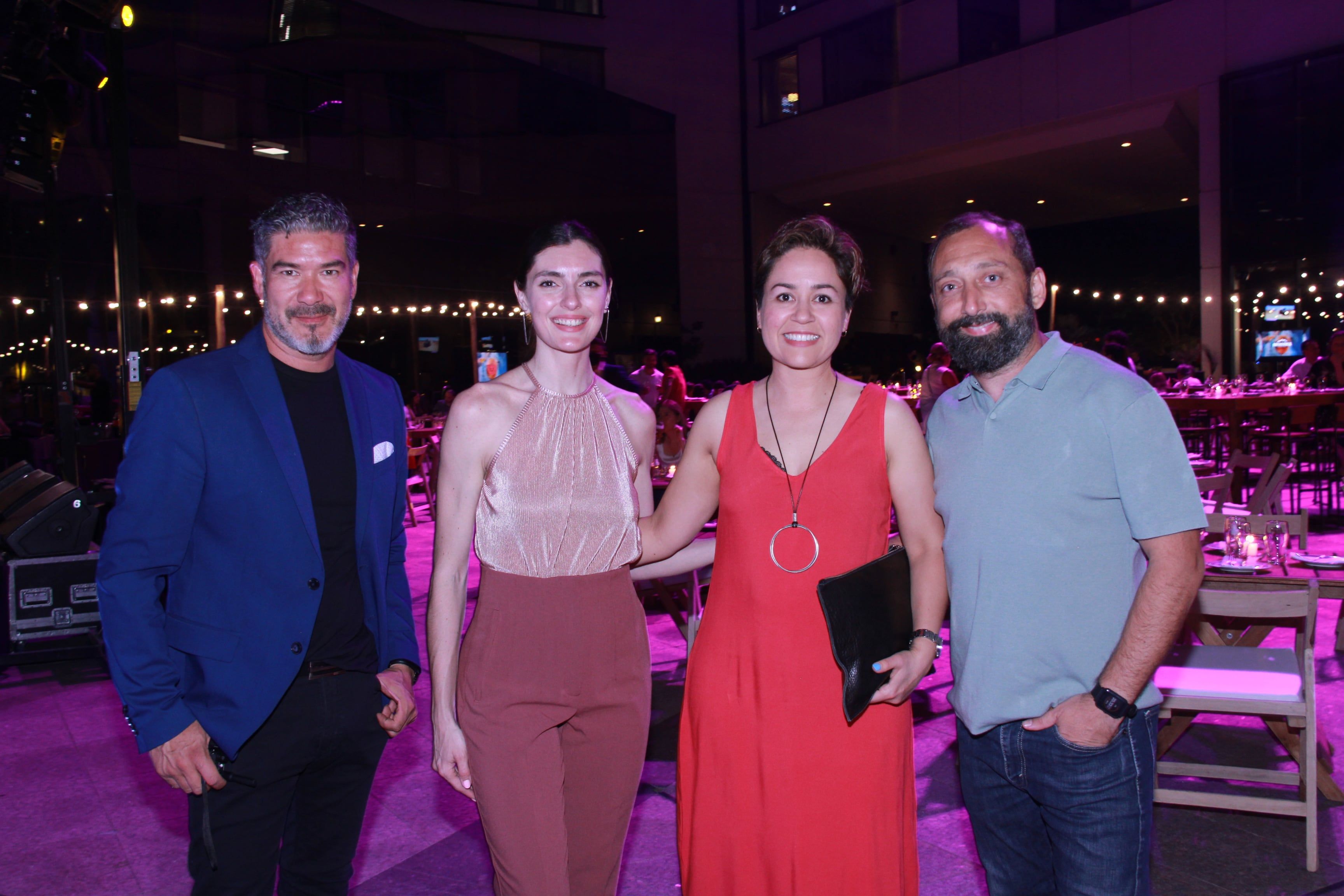 Iván Martínez, Ivana Chavarini, Claudia Piedrahíta y Alejandro Zogbi.