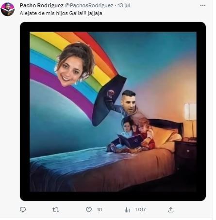 Galia Moldavsky hizo viral el video de un hombre cocinando con mucha pasión.