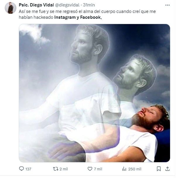 Memes en X por la caída de Facebook e Instagram