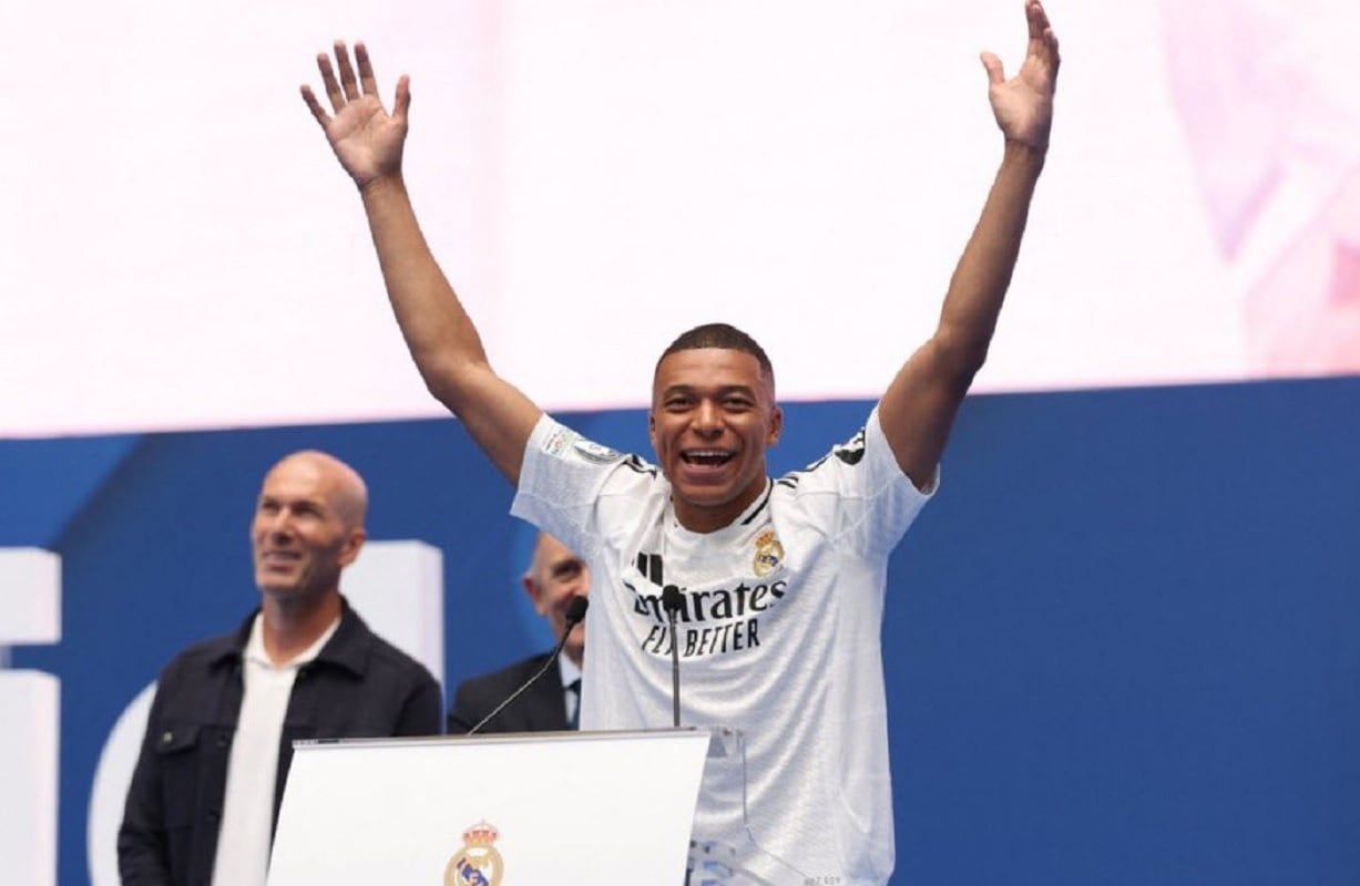 Kylian Mbappé fue presentado en el Real Madrid (Gentileza)