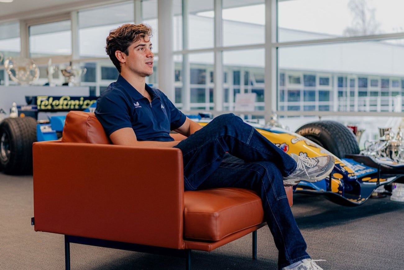 Franco Colapinto en su primer día como piloto de Alpine. (Gentileza Franco Colapinto)