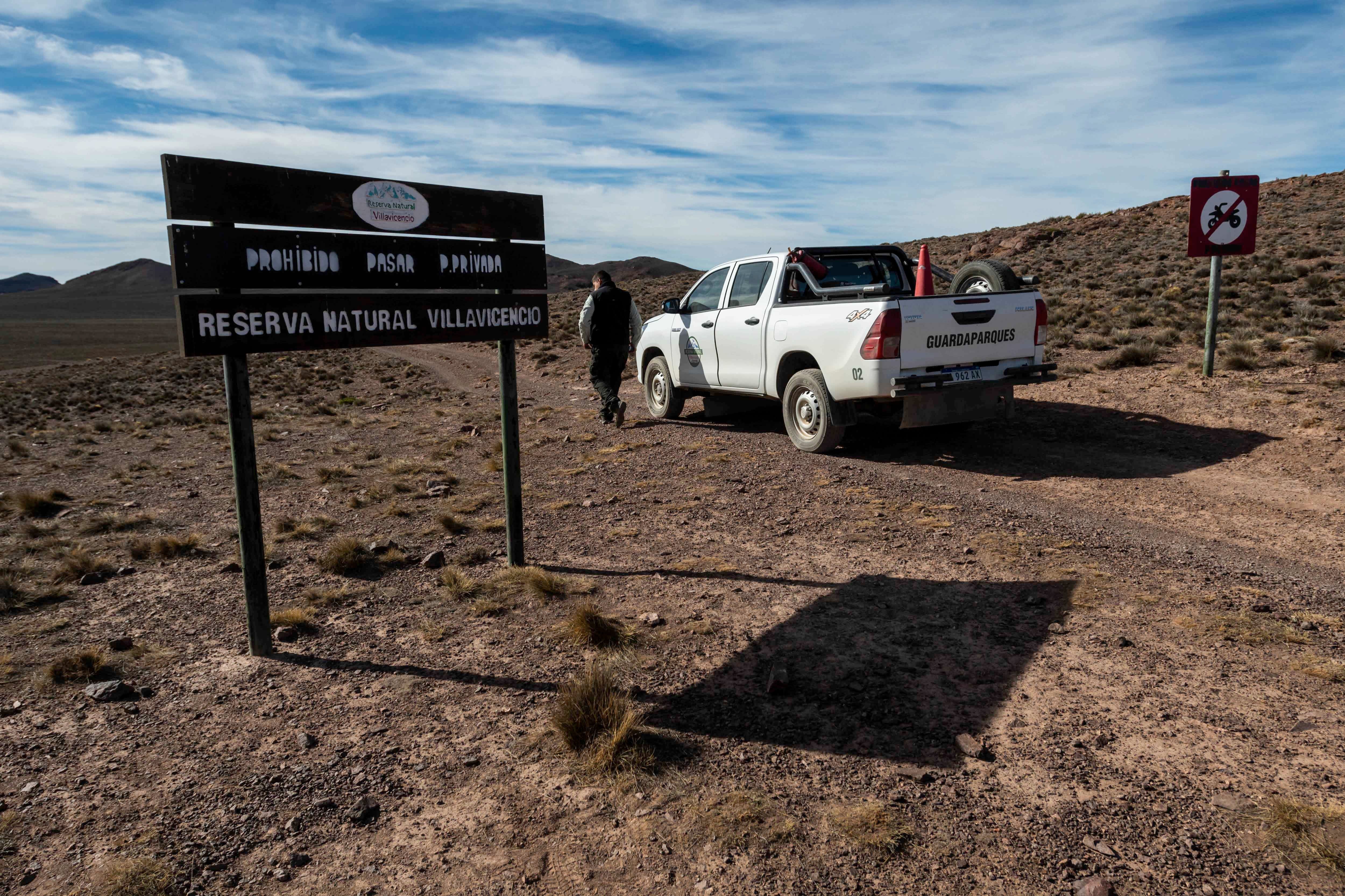 Mendoza 10 de junio de 2020 Sociedad, Reserva Natural Villavicencio, Pampa de Canota.  El cuerpo de Guardaparques de la Reserva Natural Villavicencio realiza un atrabajo de conservacion y prevencion de la caceria ilegal. Gracias a este trabajo se comenzo a recuperar la poblacion de las destintas especies que habitan la montana mendocina.      Foto: Ignacio Blanco / Los Andes Zorro