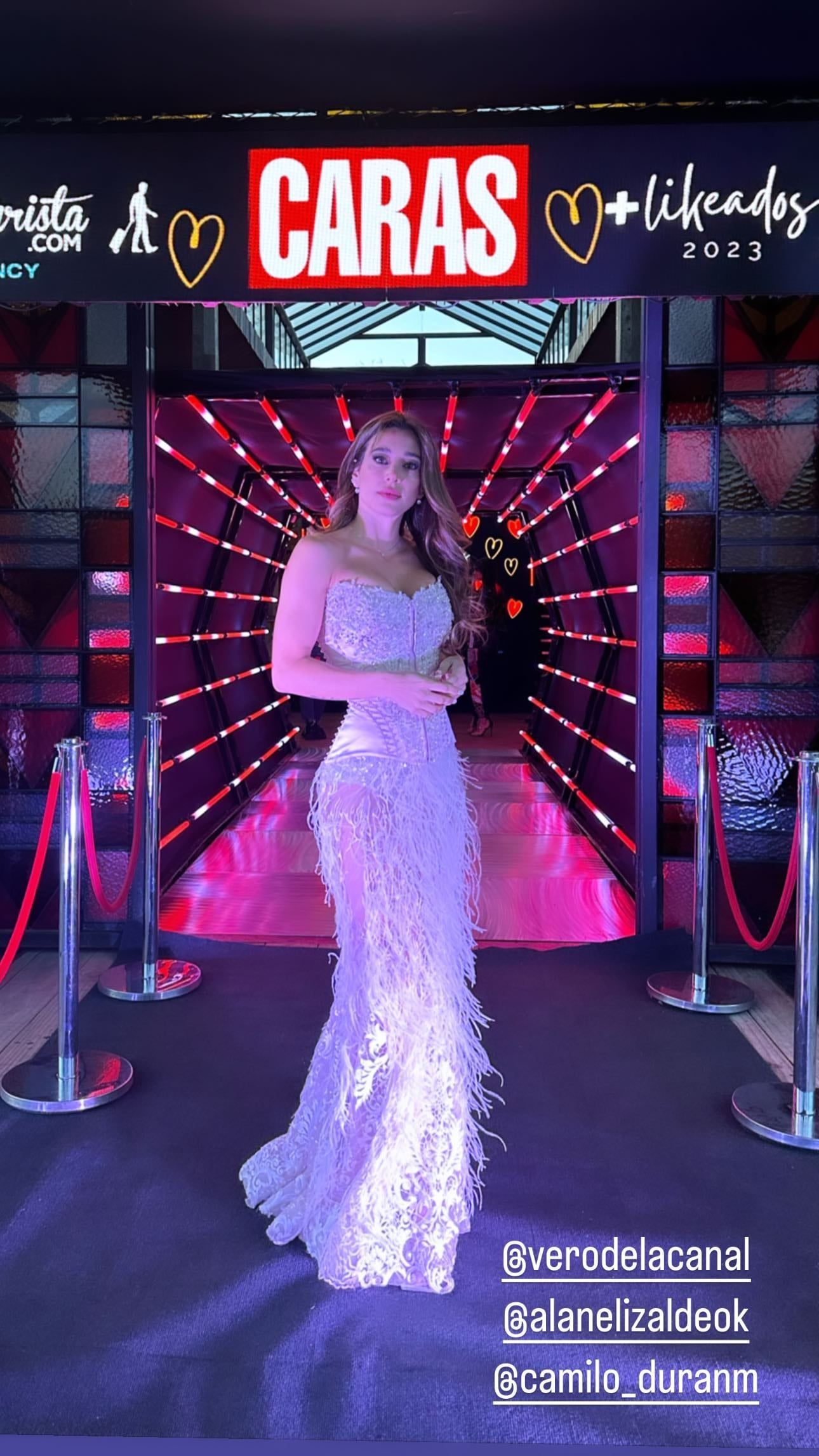 Sol Pérez para la gala de Revista Caras