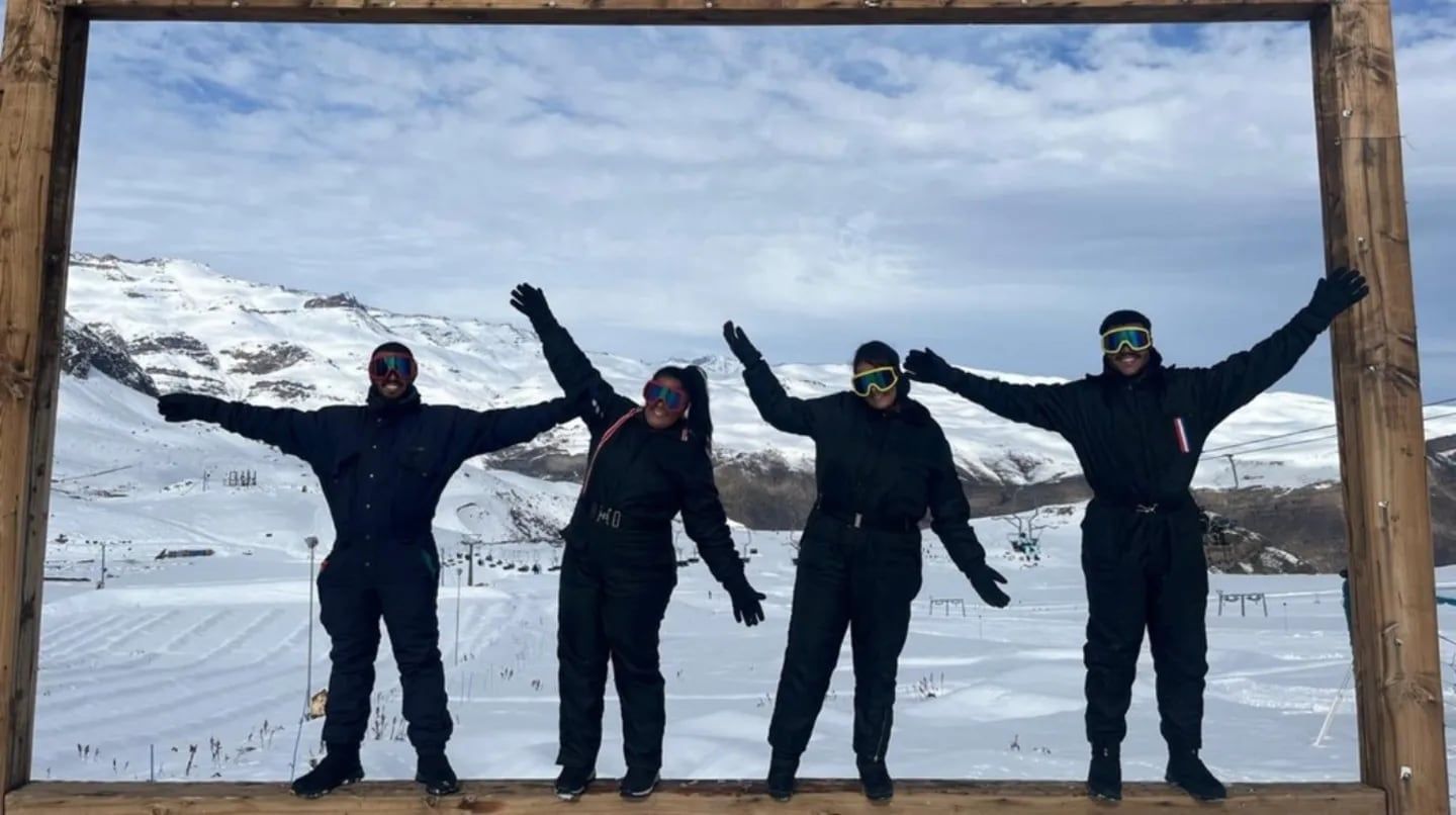 Los cuatro juntos se fueron de luna de miel a Chile. Foto: gentileza g1.