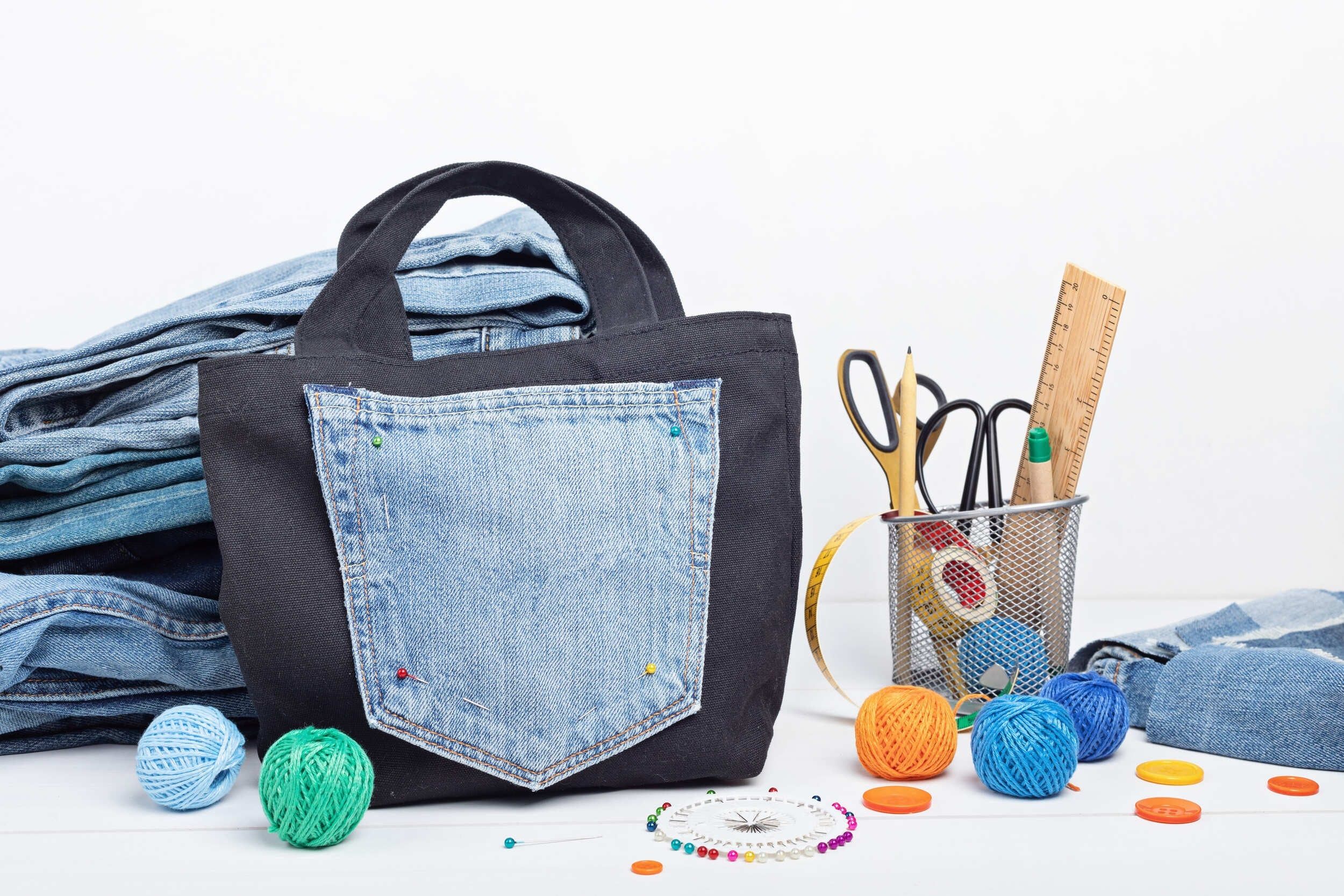 Paso a paso para hacer un bolso con ropa vieja